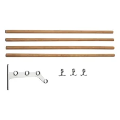 Patères & Étagères<Essem Design Extension d'étagère à chapeaux Nostalgi 291 100 cm, Bambou-aluminium