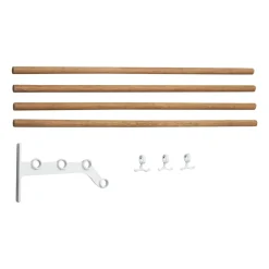 Patères & Étagères<Essem Design Extension d'étagère à chapeaux Nostalgi 291 100 cm, Bambou-blanc