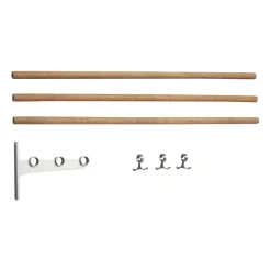 Patères & Étagères<Essem Design Extension d'étagère à chapeaux Nostalgi, étagère à chaussures, Bambou-aluminium