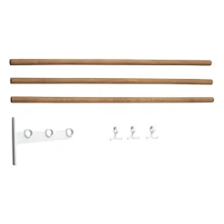 Patères & Étagères<Essem Design Extension d'étagère à chapeaux Nostalgi, étagère à chaussures, Bambou-blanc