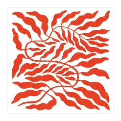 Posters|Accessoires Pour Chambre D'Enfants<Fine Little Day Feuille Orange Red, 50x50 cm