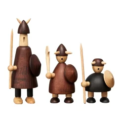 Figurines En Bois<Andersen Furniture Figures en bois The vikings of Denmark 3 Pièces, Stained beech