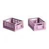 Paniers De Rangement<HAY Colour Crate Mini 13x17 cm, lot de 2, Dusty rose