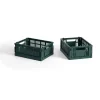 Paniers De Rangement<HAY Colour Crate Mini 13x17 cm, lot de 2, Dark green
