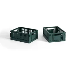 Paniers De Rangement<HAY Colour Crate Mini 13x17 cm, lot de 2, Dark green