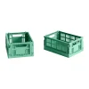 Paniers De Rangement<HAY Colour Crate Mini 13x17 cm, lot de 2, Dark mint
