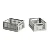Paniers De Rangement<HAY Colour Crate Mini 13x17 cm, lot de 2, Light grey