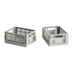 Paniers De Rangement<HAY Colour Crate Mini 13x17 cm, lot de 2, Light grey