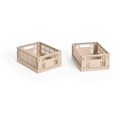 Paniers De Rangement<HAY Colour Crate Mini 13x17 cm, lot de 2, Powder
