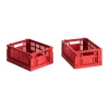Paniers De Rangement<HAY Colour Crate Mini 13x17 cm, lot de 2, Red