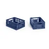 Paniers De Rangement<HAY Colour Crate Mini 13x17 cm, lot de 2, Dark blue