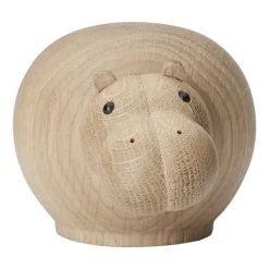 Figurines En Bois<Woud Hippopotame en bois Hibo, Small