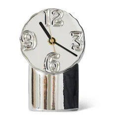 Horloges De Table<HKliving Horloge en céramique rétro 17,5 cm, Chrome