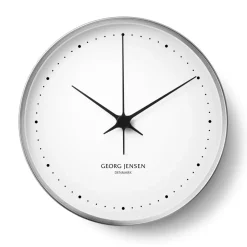 Horloges Murales<Georg Jensen Horloge murale Koppen blanc-acier inoxydable, Ø 30 cm