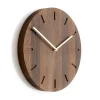 Horloges Murales<Applicata Horloge murale Watch Out en chêne, chêne fumé-laiton