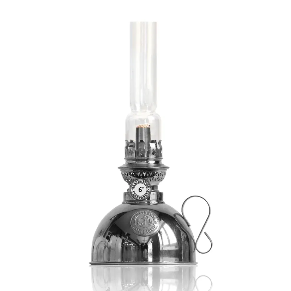 Lampes À Huile & À Pétrole<Karlskrona Lampfabrik Lampe à pétrole Nattlampa, nickel