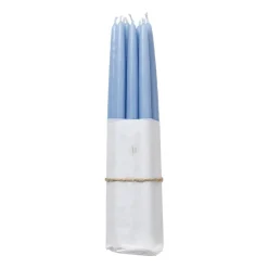 Bougies<Broste Copenhagen Lot de 10 bougies anciennes trempées , Plein air bleu clair