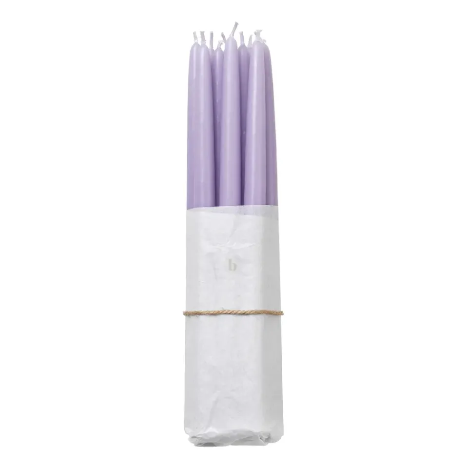 Bougies<Broste Copenhagen Lot de 10 bougies anciennes trempées , Orchid lumière pourpre