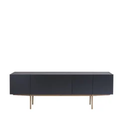 Commodes & Buffets<Asplund Luc Deluxe 200 table d'appoint, char grey, pieds p4, calcaire