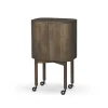 Vitrines & Présentoirs<Northern Meuble-bar Loud sur roues, Smoked oak