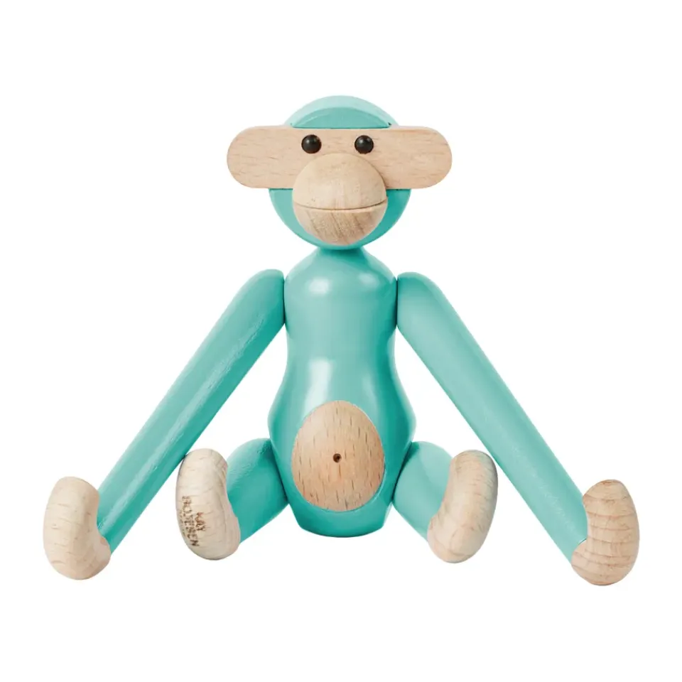 Figurines En Bois<Kay Bojesen Denmark Mini singe Kay Bojesen, Turquoise