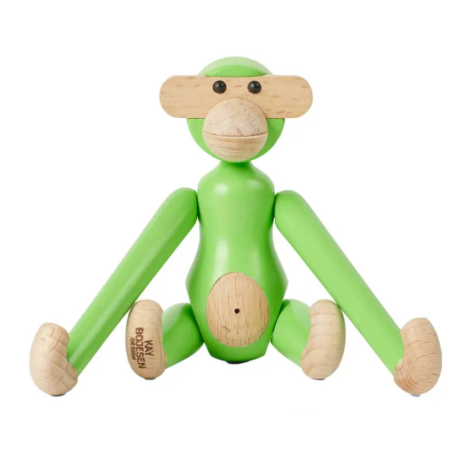 Figurines En Bois<Kay Bojesen Denmark Mini singe Kay Bojesen, Vert clair