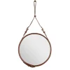 Miroirs Ronds|Miroirs Muraux<GUBI Miroir Adnet Circulaire S, marron
