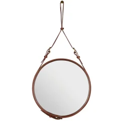 Miroirs Ronds|Miroirs Muraux<GUBI Miroir Adnet Circulaire S, marron