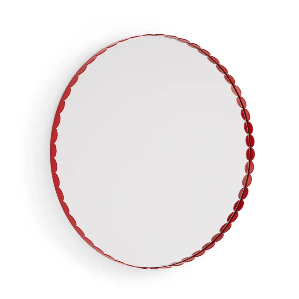 Miroirs Ronds|Miroirs Muraux<HAY Miroir Arcs Mirror Ø 60 cm, Red