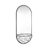 Miroirs Muraux<SMD Design Miroir Haga, gris, 40x90 cm