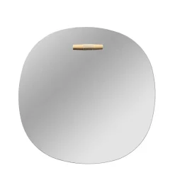 Miroirs Muraux<FDB Møbler Miroir mural I4 Birksø, Oak nature lacquered Ø50 cm