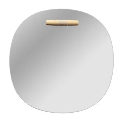 Miroirs Muraux<FDB Møbler Miroir mural I4 Birksø, Oak nature lacquered Ø70 cm