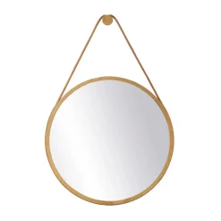 Miroirs Muraux<FDB Møbler Miroir mural I3 Mossø, Oak nature lacquered Ø60 cm