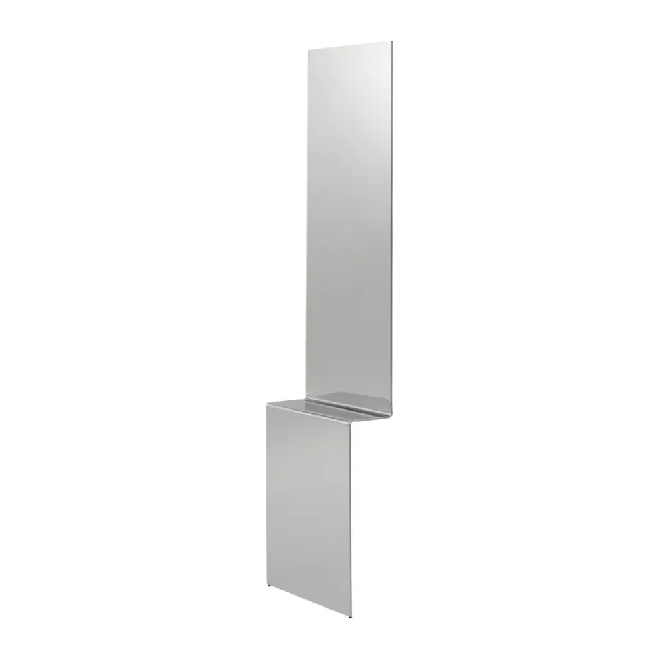 Miroirs Muraux<Muuto Miroir mural Pleat, Acier poli, 227x57 cm
