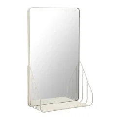 Miroirs Muraux<Scandi Living Miroir Nod avec étagère 30x50 cm, Beige