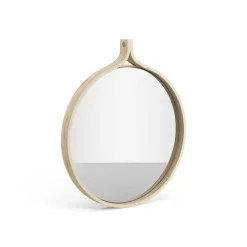 Miroirs Ronds|Miroirs Muraux<Swedese Miroir rond Comma Ø40 cm, Frêne lacqué