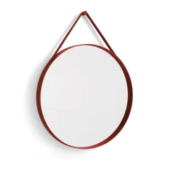 Miroirs Ronds|Miroirs Muraux<HAY Miroir Strap Mirror Ø70 cm, Red