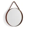 Miroirs Ronds|Miroirs Muraux<HAY Miroir Strap Mirror, Dark brown