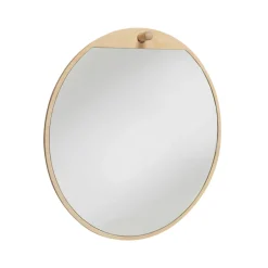 Miroirs Muraux<Essem Design Miroir Tillbakablick rond, bouleau