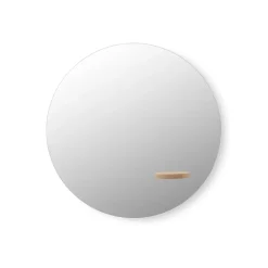 Miroirs Muraux|Miroirs Ronds<A2 Miroir You, chêne huilé blanc