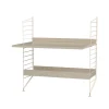 Rangements Pour Les Chambres D'Enfants<String Montant d'étagère , beige, 85x30 cm, lot de 2