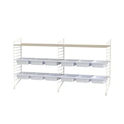 Rangements Pour Les Chambres D'Enfants<String Montant d'étagère , beige, 85x30 cm, 1 pièce