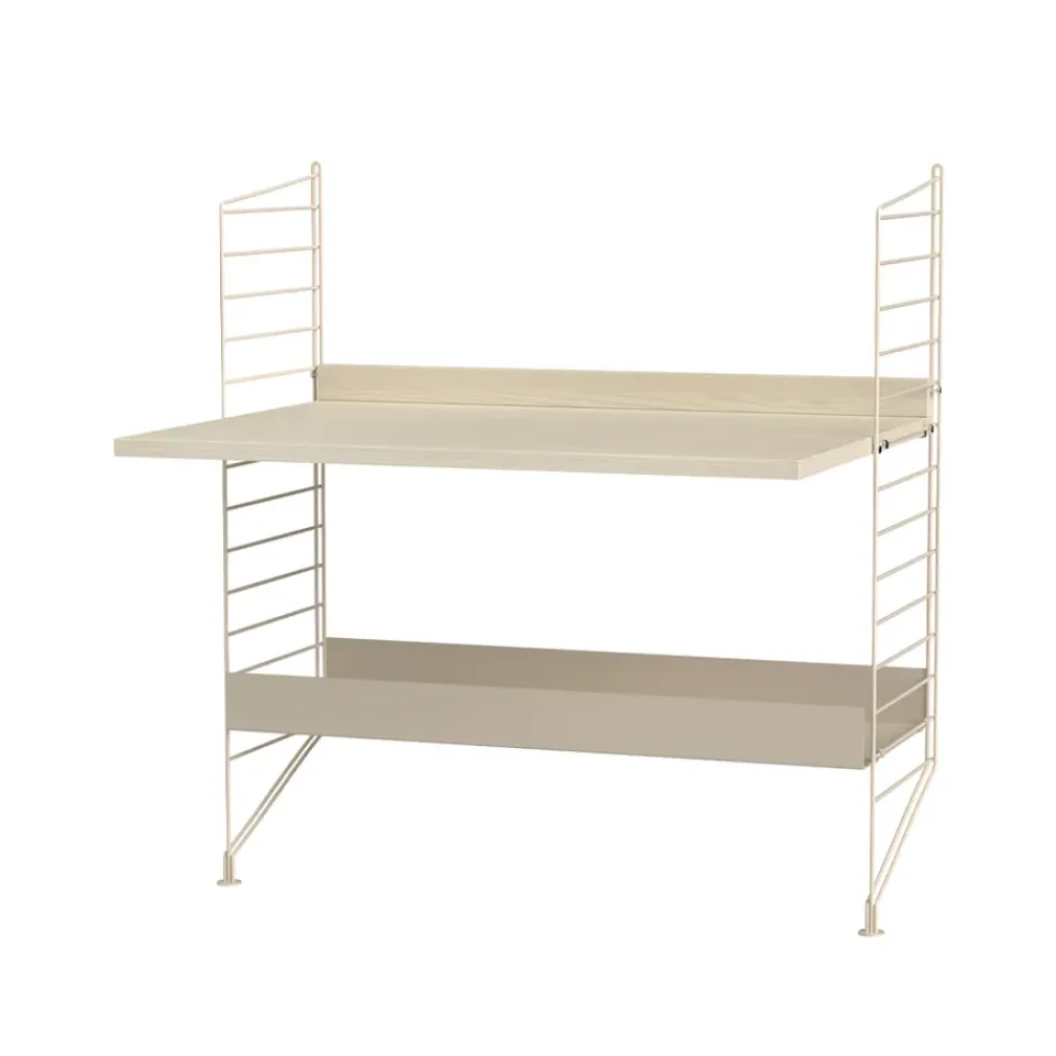 Rangements Pour Les Chambres D'Enfants<String Montant d'étagère , beige, 85x30 cm, lot de 2