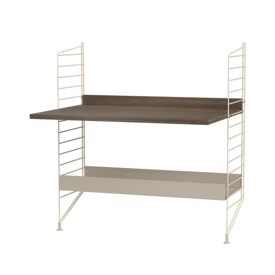 Rangements Pour Les Chambres D'Enfants<String Montant d'étagère , beige, 85x30 cm, lot de 2