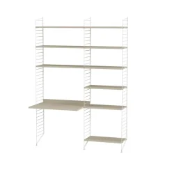 Rangements Pour Les Chambres D'Enfants<String Montant d'étagère , blanc, 200x30 cm, lot de 2