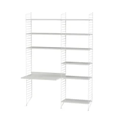 Étagères & Systèmes De Rayonnage<String Montant d'étagère , blanc, 200x30 cm, lot de 2