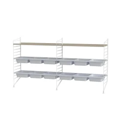 Rangements Pour Les Chambres D'Enfants<String Montant d'étagère , blanc, 85x30 cm, 1 pièce