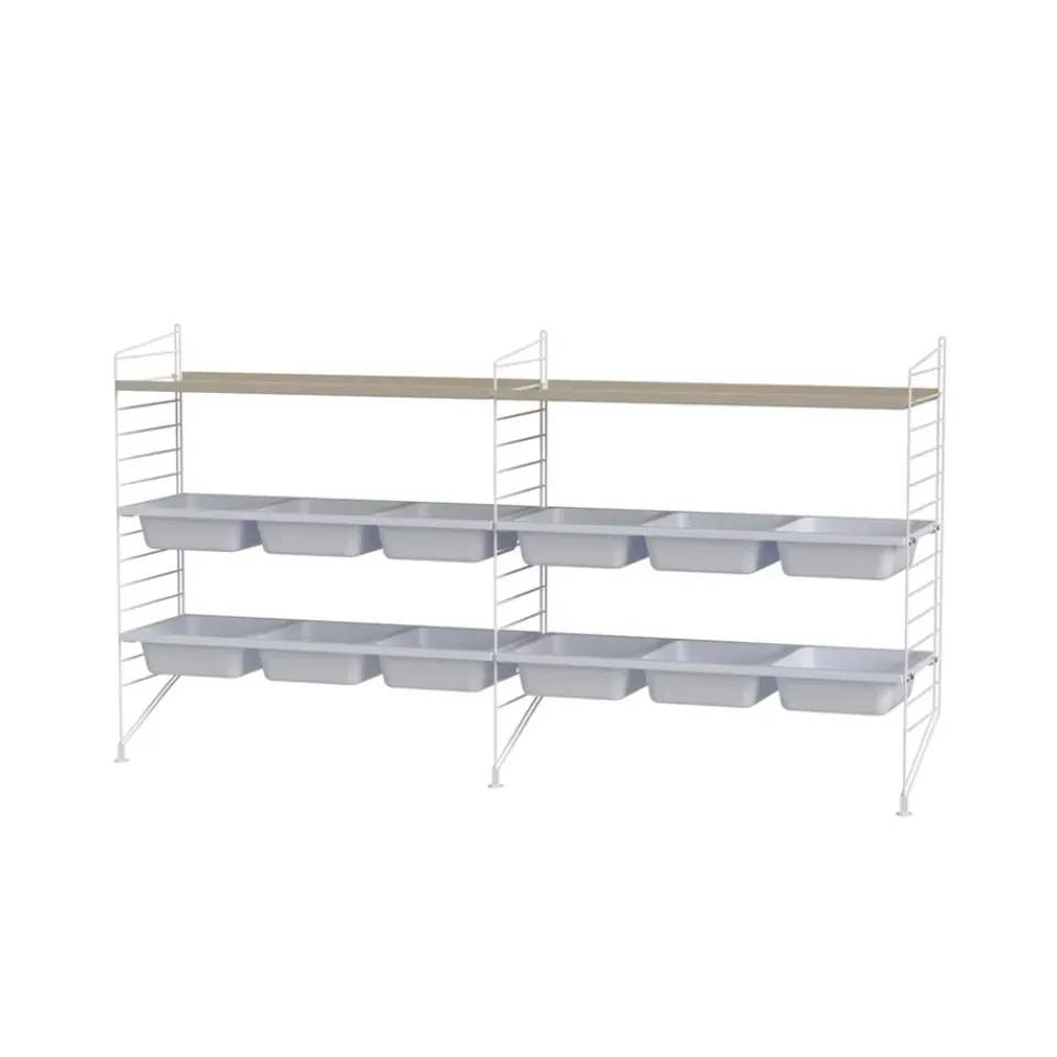 Rangements Pour Les Chambres D'Enfants<String Montant d'étagère , blanc, 85x30 cm, 1 pièce