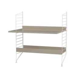 Rangements Pour Les Chambres D'Enfants<String Montant d'étagère , blanc, 85x30 cm, lot de 2