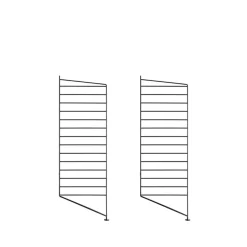 Étagères & Systèmes De Rayonnage<String Montant d'étagère , noir, 85x30 cm, lot de 2